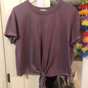 Purple tshirt blouse
